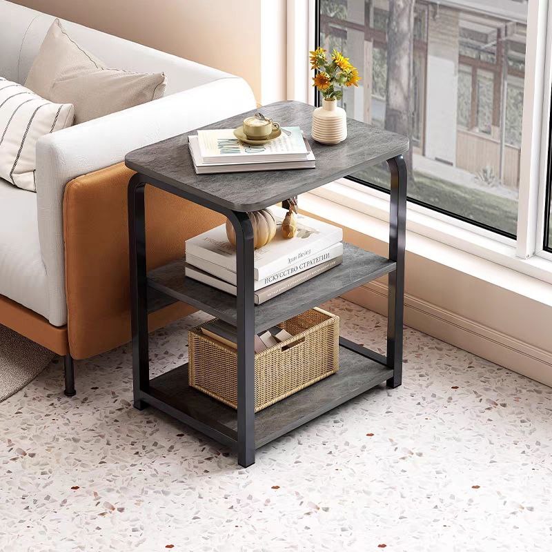 Everly Wood Coffee Table with marble design