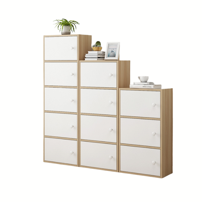 Scandinavian Storage Cabinets 3/4/5 tier | Book shelf