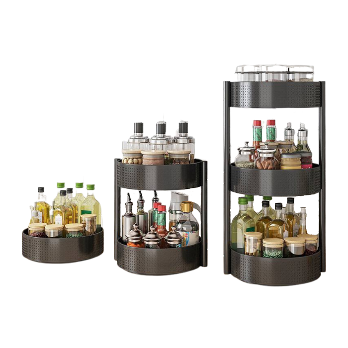 Rotating tray / Lazy susan kitchen seasoning organizer