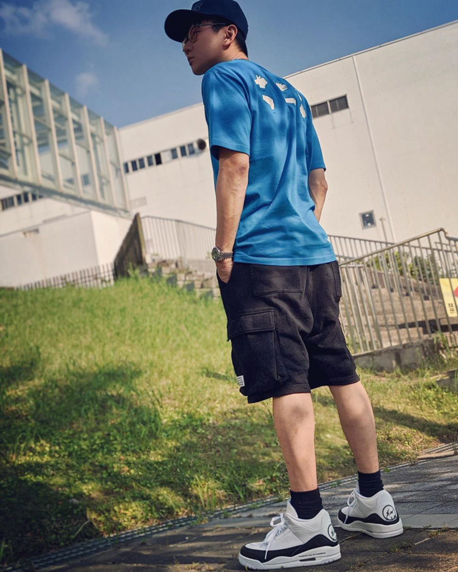 林俊杰,藤原浩,AJ,AJ3,Fragment Design  林俊杰上脚「藤原浩闪电」AJ3！还有你们都想要的...