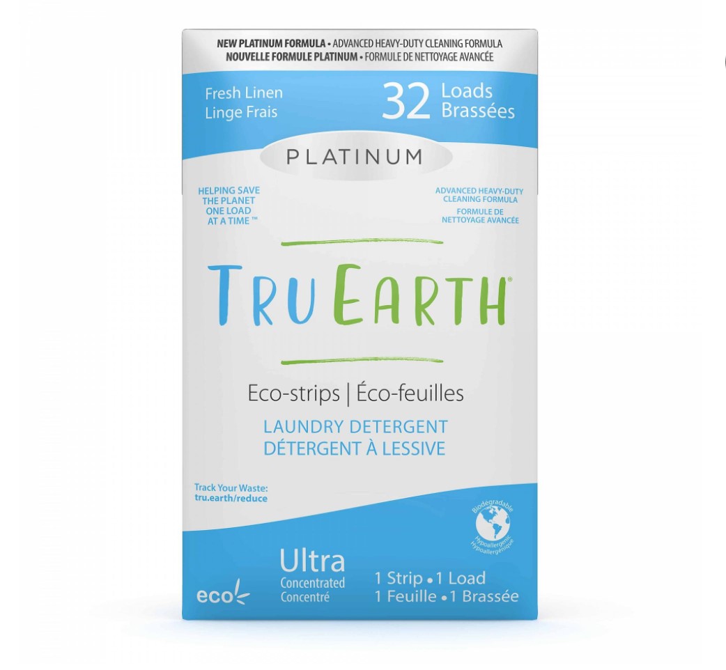 Tru Earth Eco-Strips Platinum Laundry Detergent (Fresh Linen)