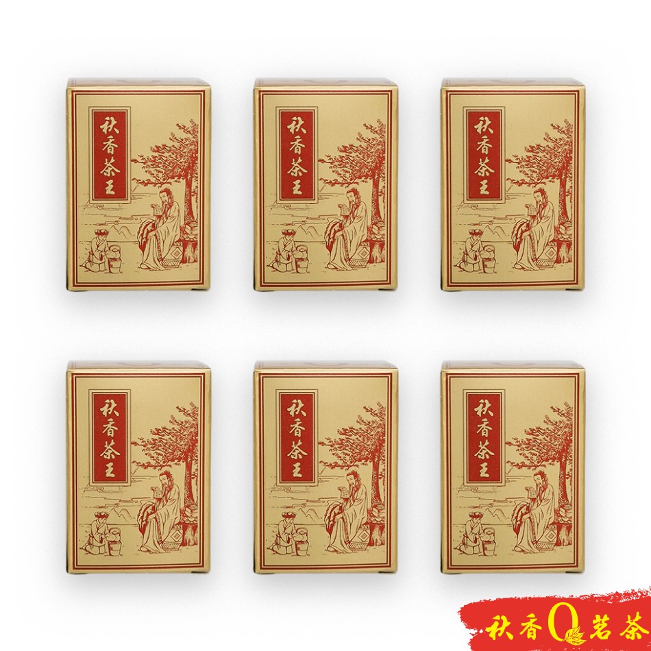 秋香茶王小金盒 Qiu Xiang tea King "Golden Box" 【6 pack x 14g】| Chinese Tea 【 Oolong tea 乌龙茶 】 中国茶叶 Teh Cina