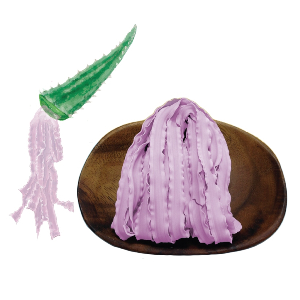 Purple Sweet Potato Aloe vera Guan Miau Noodles 紫地瓜蘆薈關廟麵