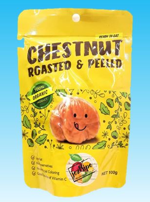 Roasted Peeled Chestnuts 100gm (3Pkt)