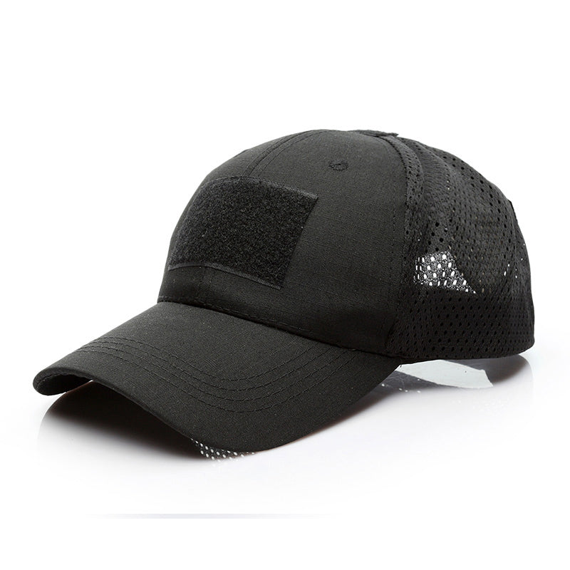 Black Stealth - Velcro Mesh Tactical Cap (Gen 2)