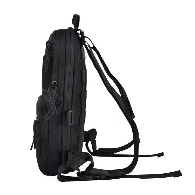 Black Stealth - Tactical Low Profile Expandable Backpack