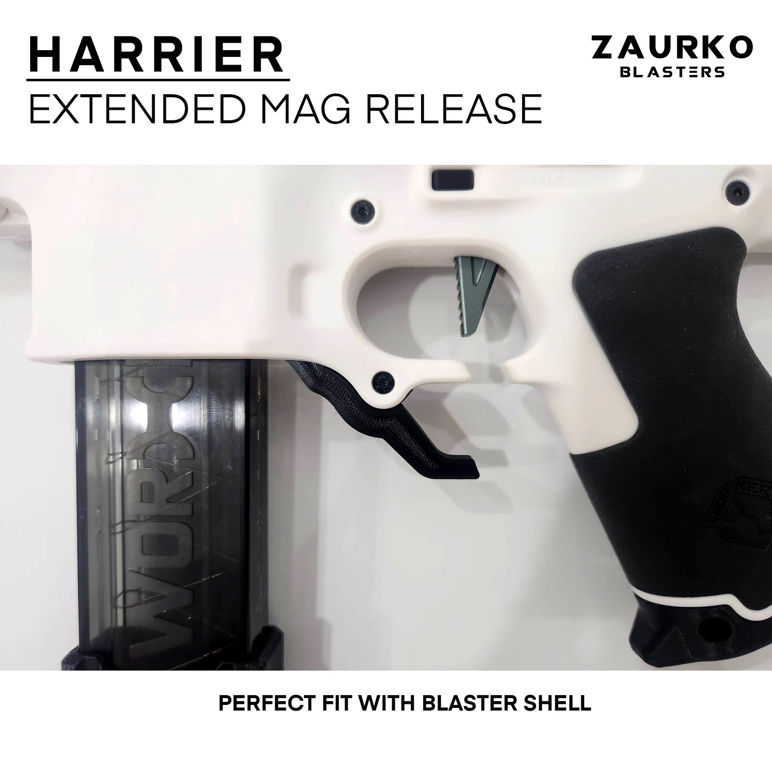 Zaurko Blasters - Harrier Extended Mag Release (PLA+)