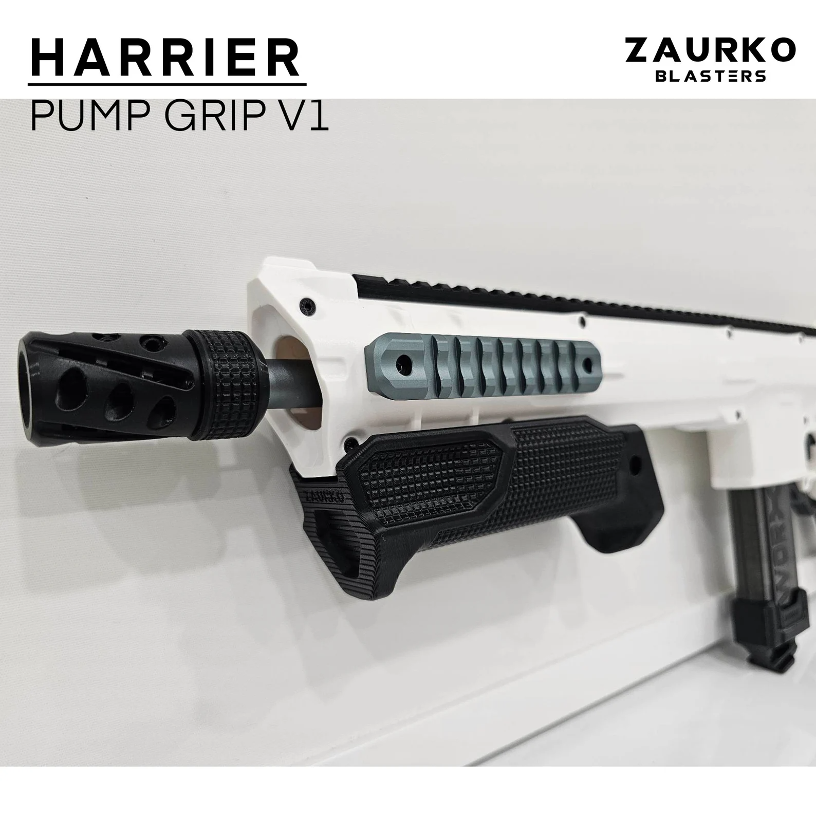 Zaurko Blasters - Harrier Pump Grip (PLA)