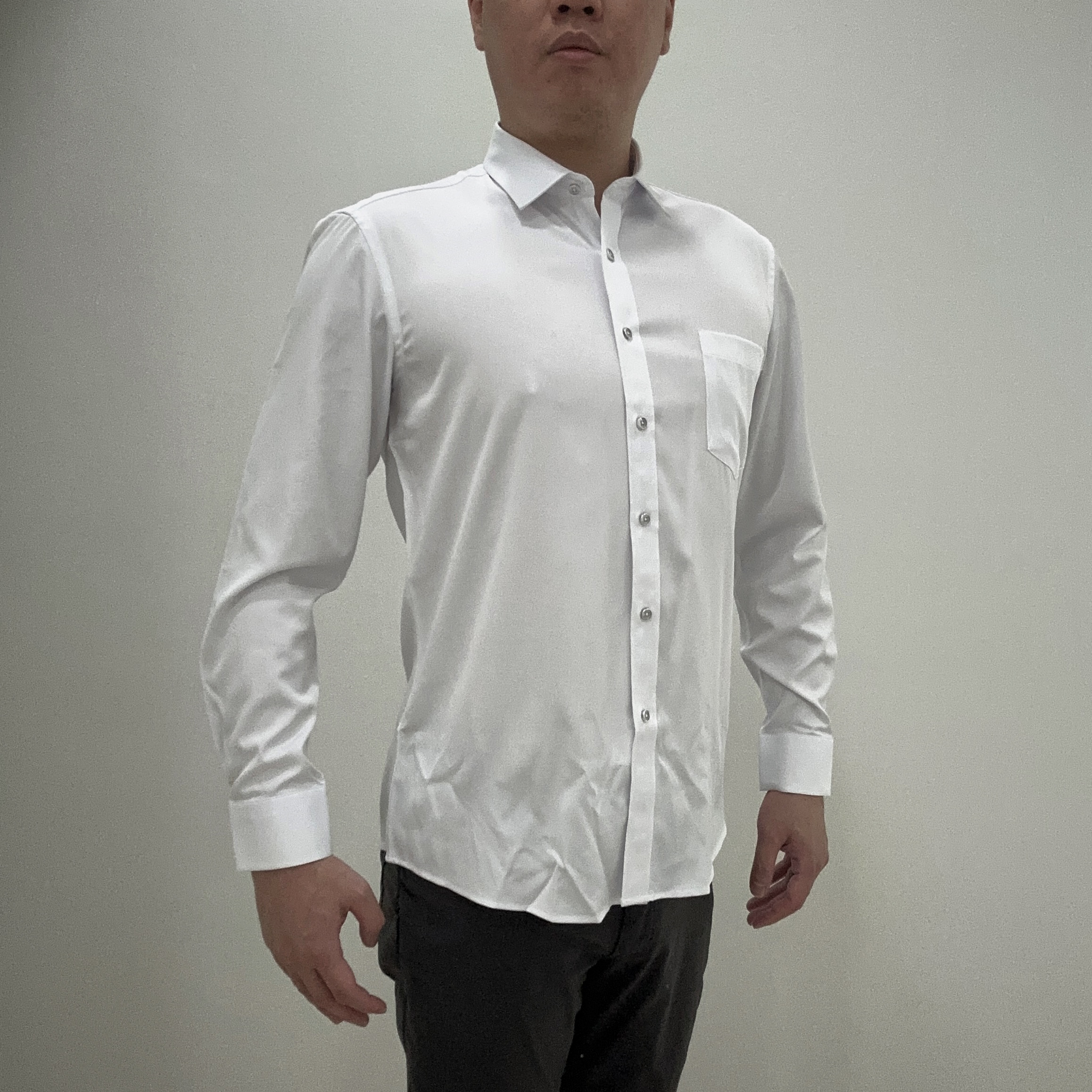 White dress shirt deals mens slim fit