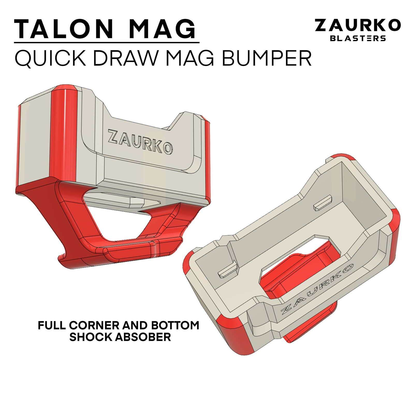 Zaurko Blasters - Talon Mag Quick Draw bumper (TPU)
