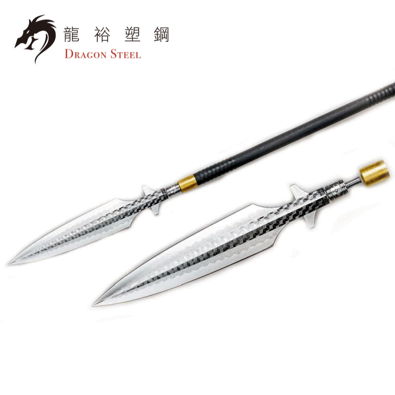 Dragon Steel - (S-010PS) Long Spear Cross w/coated blade (Head Only)