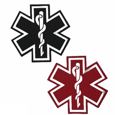Laser Cut Patch - Medical Star of Life Reflective