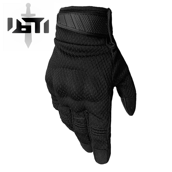Black Stealth - Tactical Assault Hard Knuckle Touch Screen Glove V2