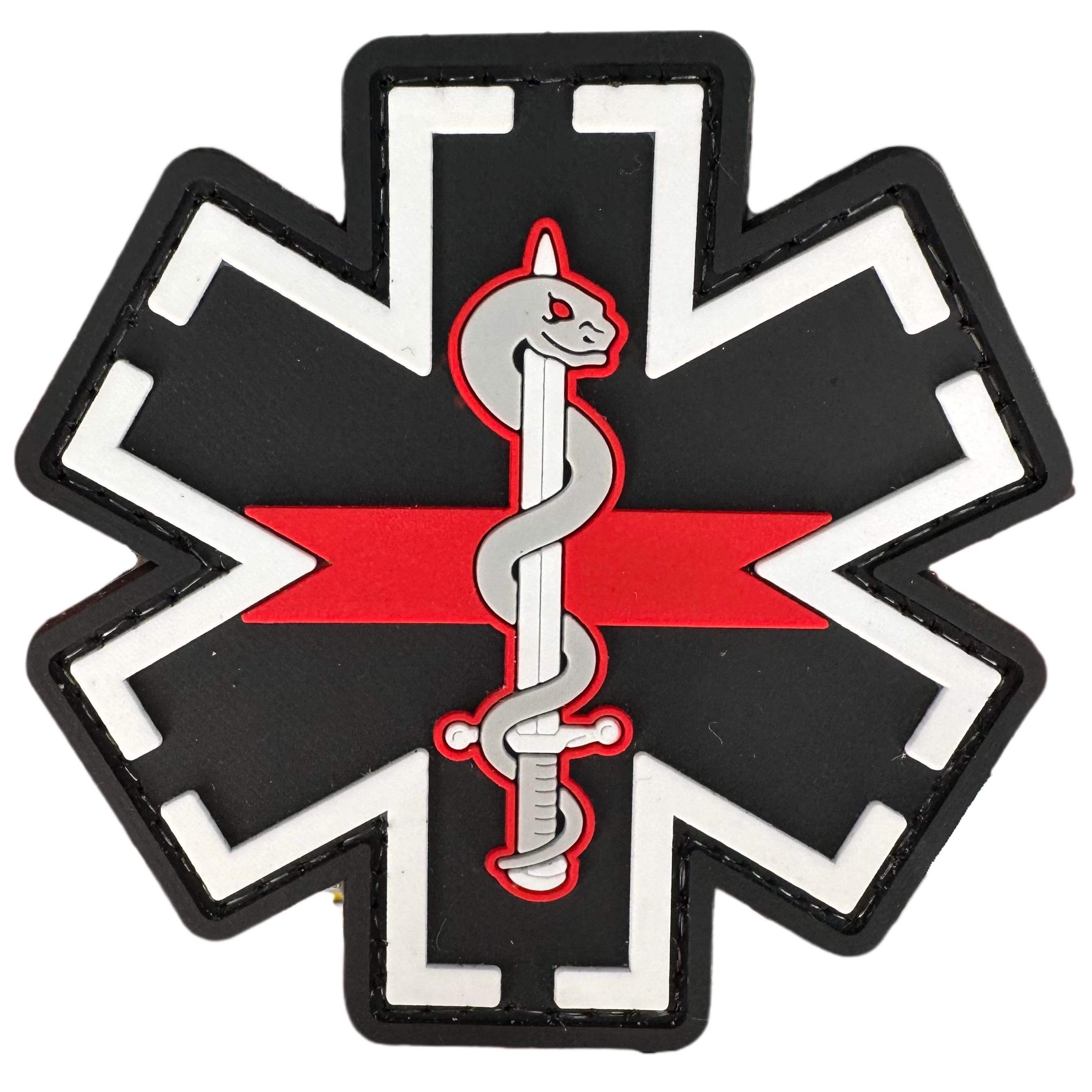 Rubber Patch - Medic Paramedic EMS EMT Medical Star of Life