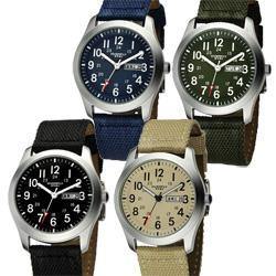 Silicone Butterfly Clasp Watch Strap (Stripe) (22mm)