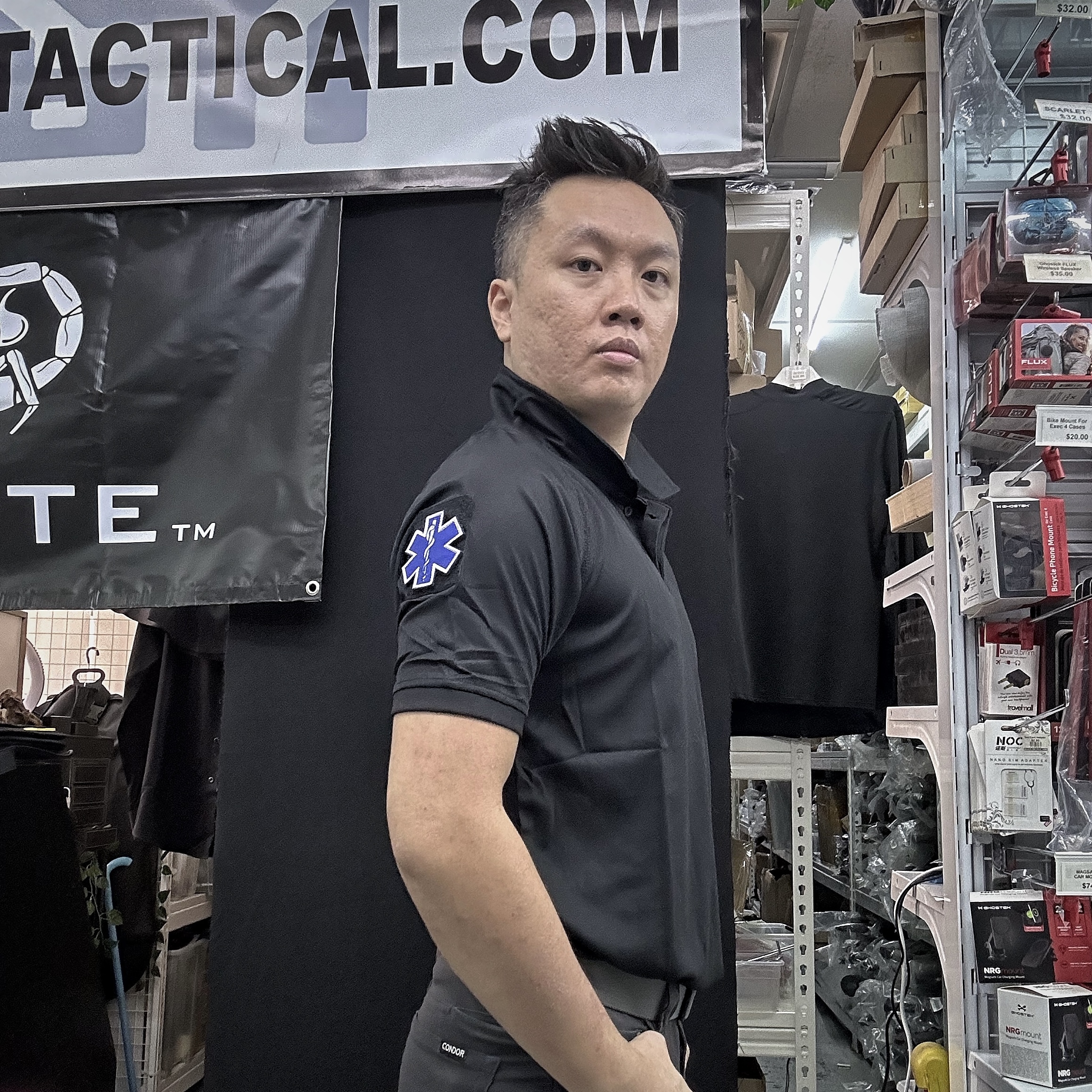 Black Stealth - Performance Tactical Polo T (Gen 4)