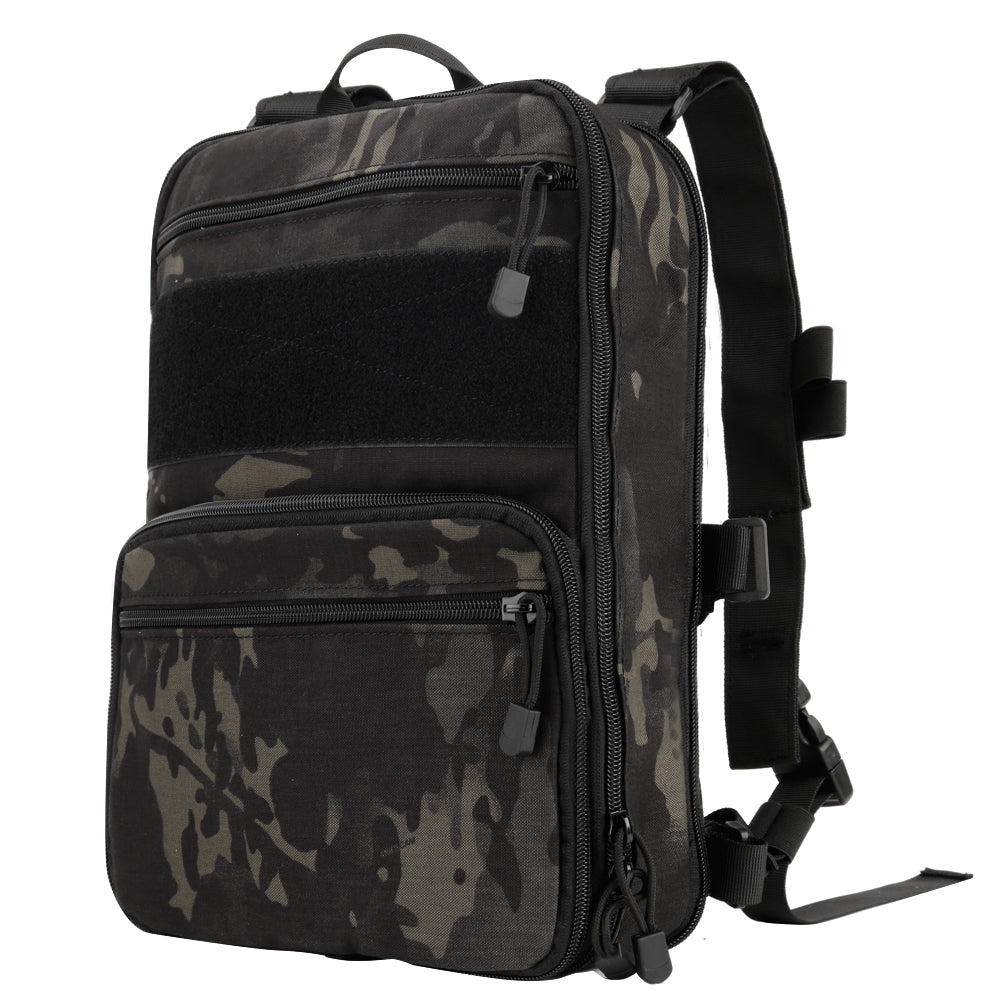 Black Stealth - Tactical Low Profile Expandable Backpack