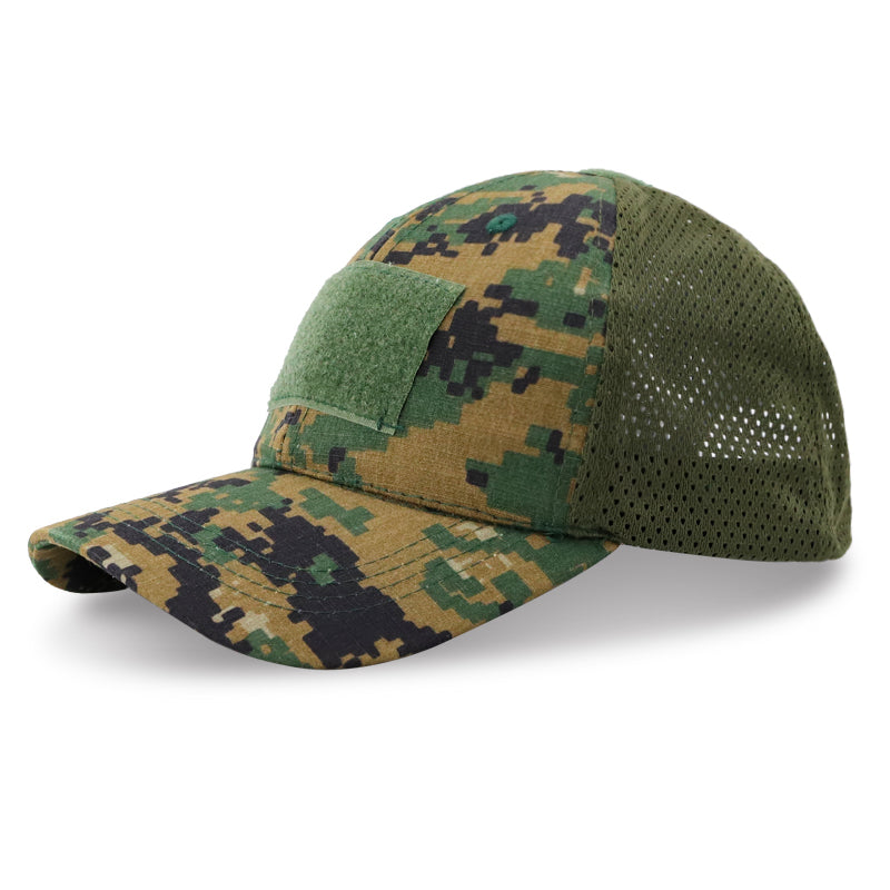 Black Stealth - Velcro Mesh Tactical Cap (Gen 2)