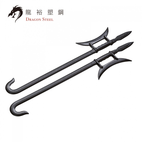 Dragon Steel - (CH-184) Tiger Head Twin Hooks (1 Pair)
