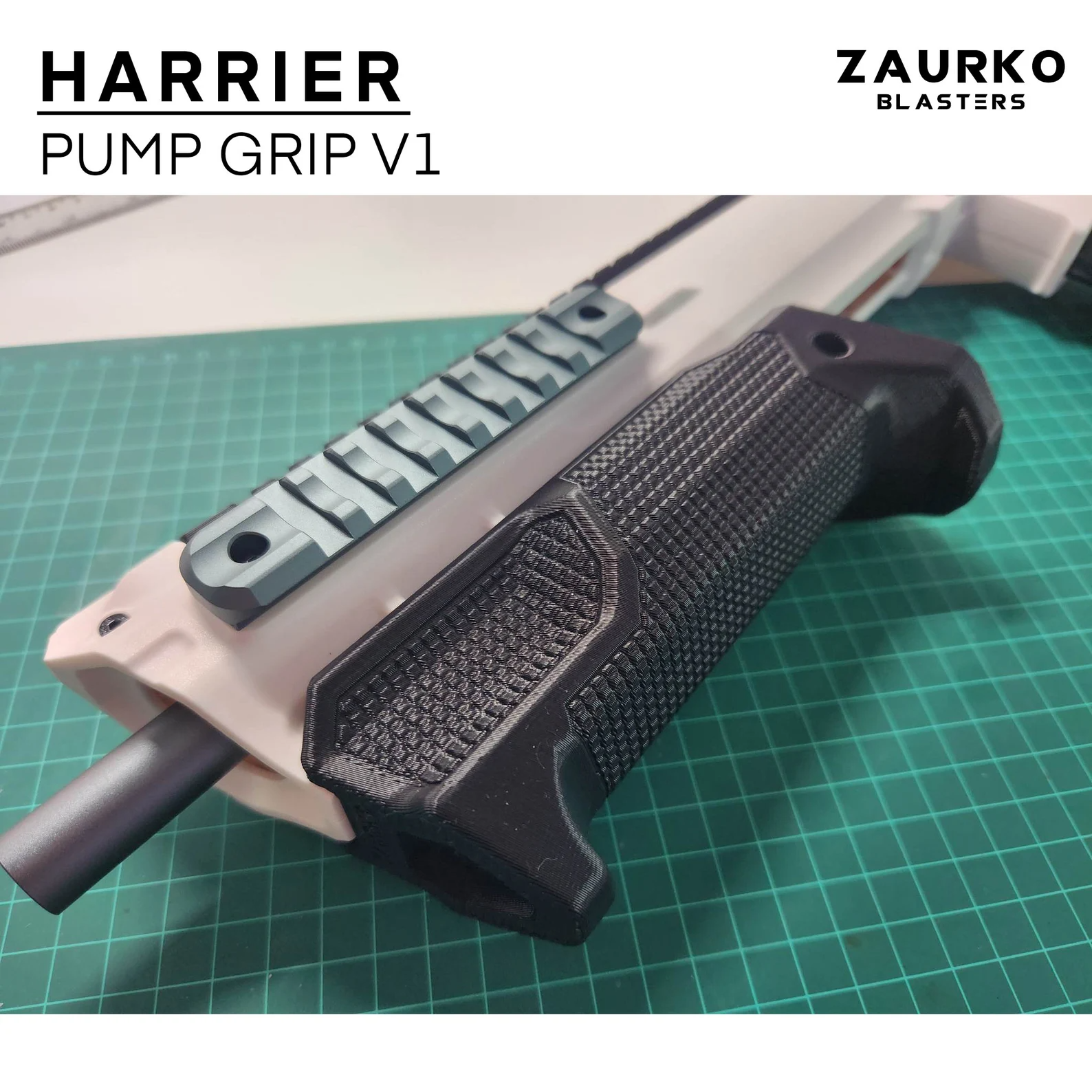 Zaurko Blasters - Harrier Pump Grip (PLA)