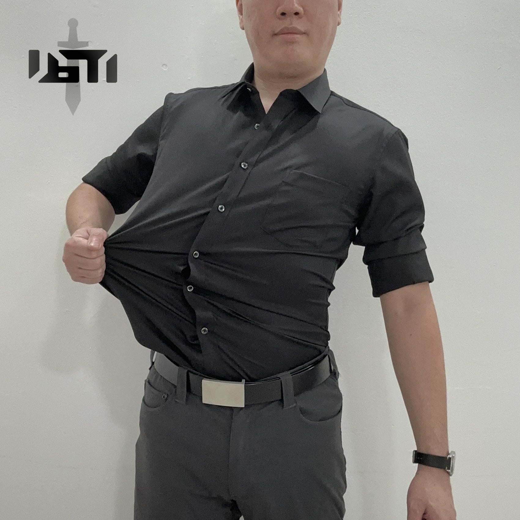 Black Stealth - Combat Formal Slim Fit Dress Shirt