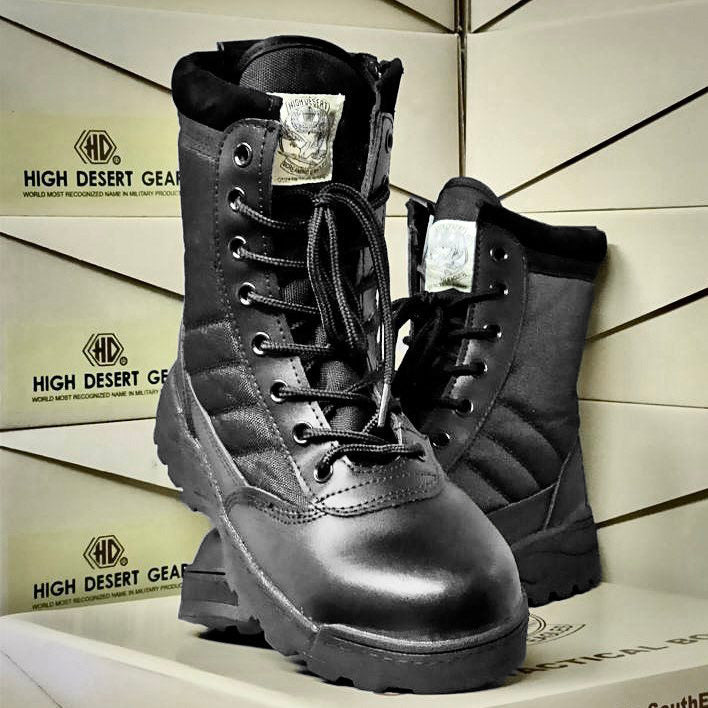High Desert - GSG9 Tactical Steel Toe Boots 8" Side Zip