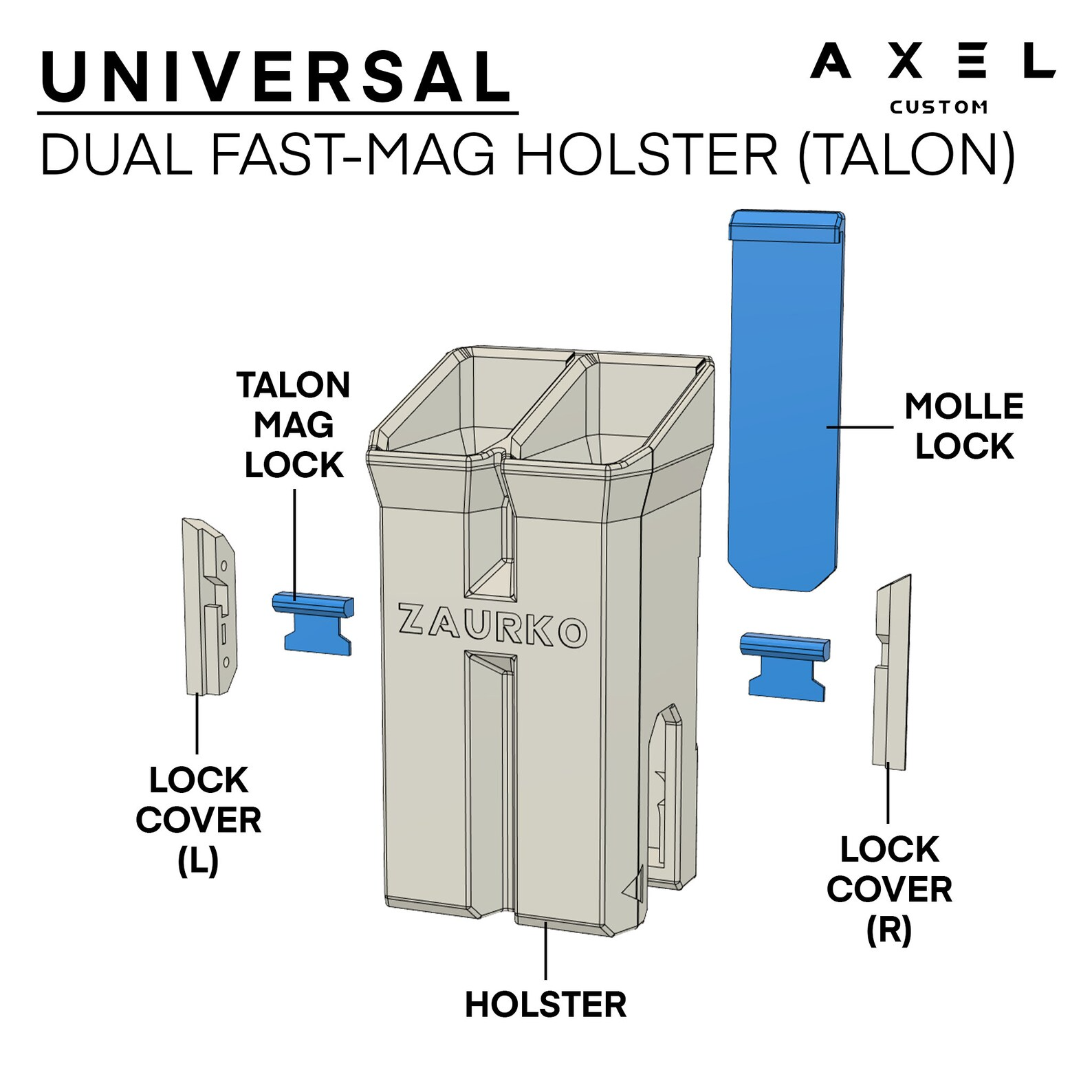 Zaurko Blasters - Talon Fast Mag Holster