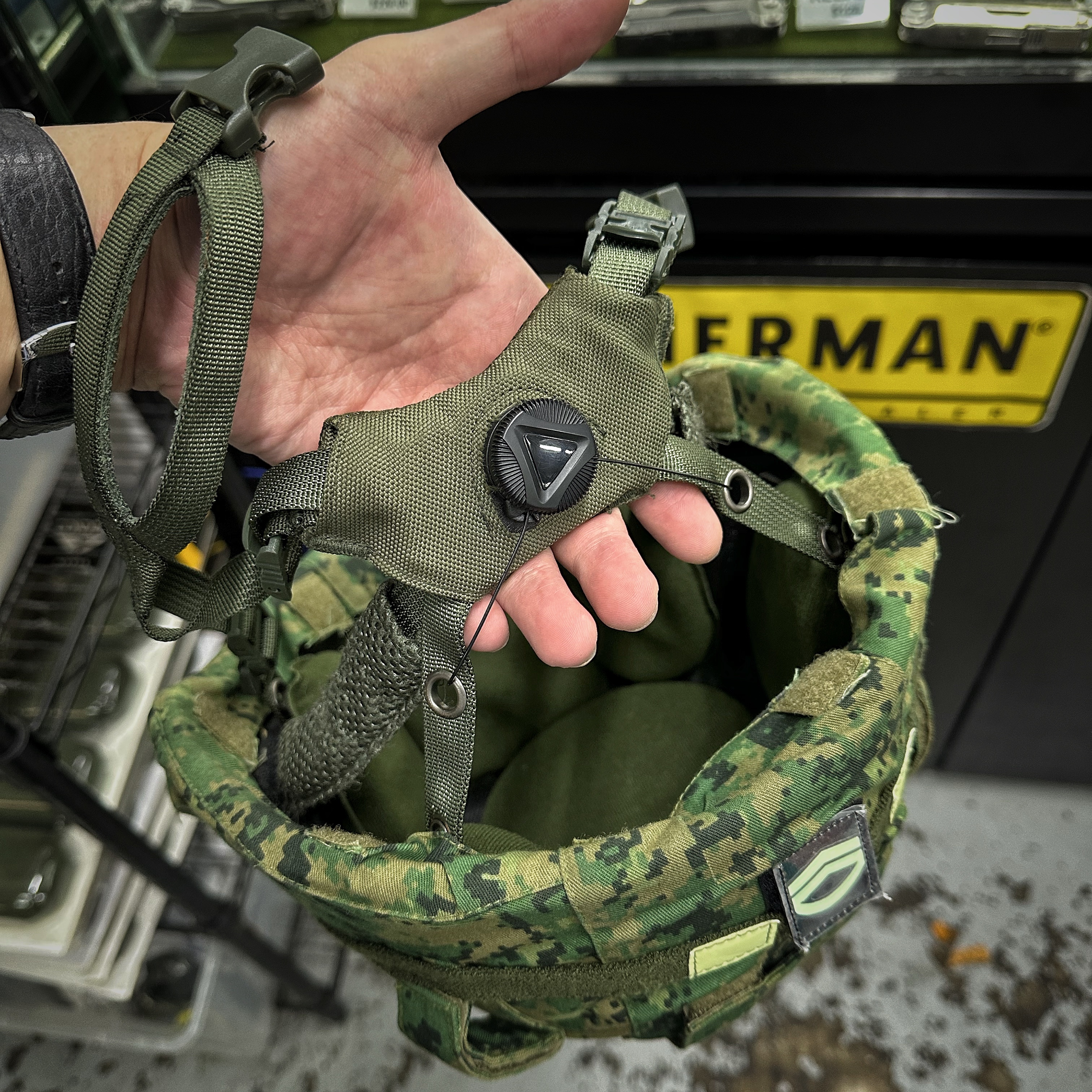 Black Stealth - Adjustable Chin Strap for SAF Helmet