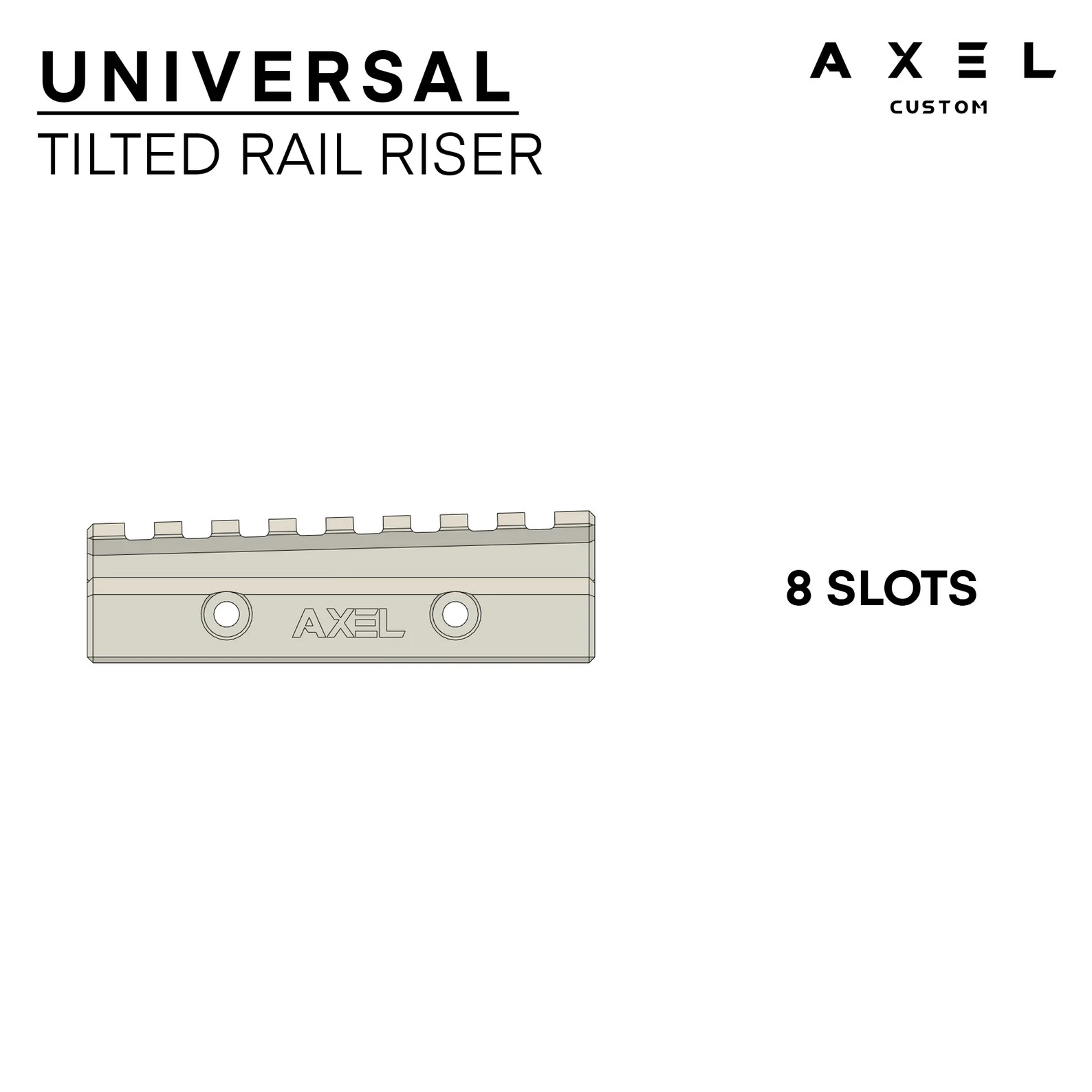 Zaurko Blasters - Universal Tilted / Angled Rail Raiser