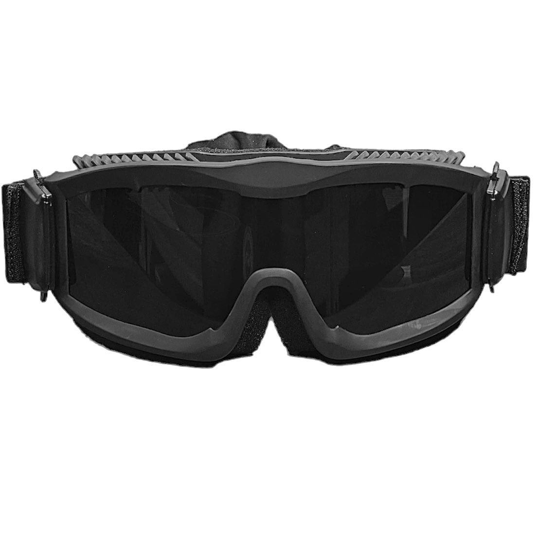 Black Stealth - Ballistic Asian Fit Goggles ANSI Z87.1+