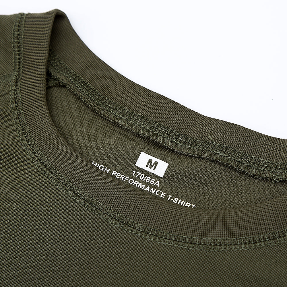 Black Stealth - Performance Tactical Round Neck Shirt (Gen 4)