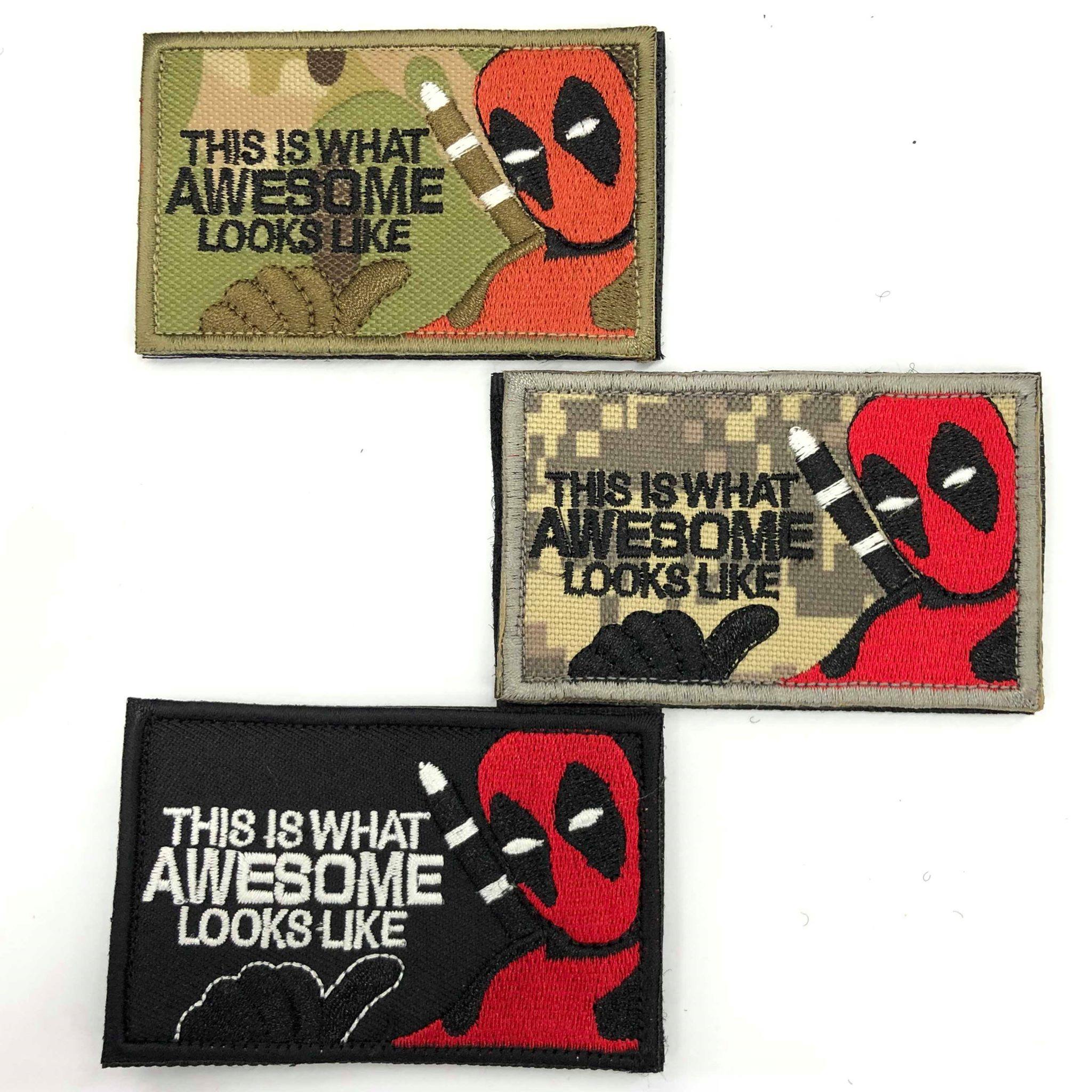 Embroidery Patch - This is what awesome looks like Deadpool - Black-Tactical.com