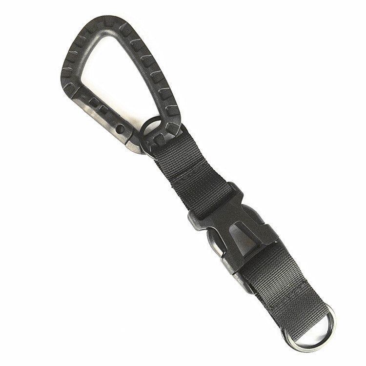 Black Stealth -  Detachable Dual Keyring Split Carabiner (ZJ020)