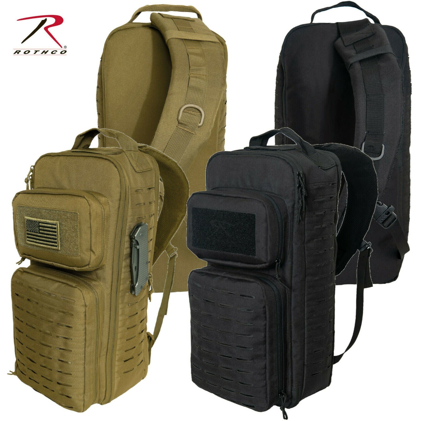 Rothco - Tactical Single Sling Pack With Laser Cut Molle