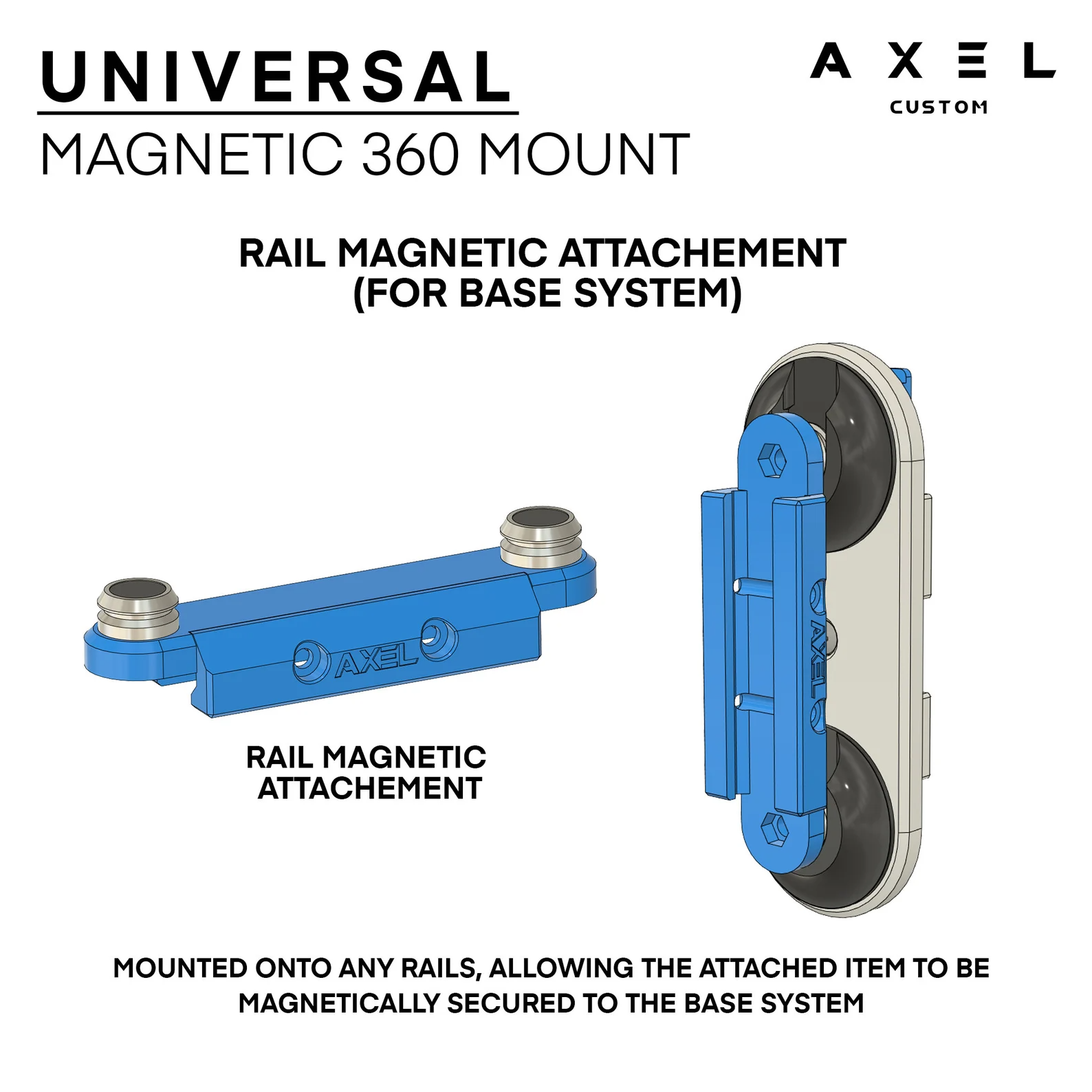 Zaurko Blasters - Universal Magnetic 360 Weapon Mount