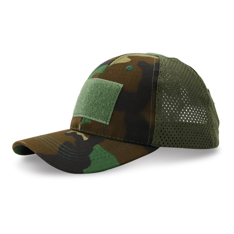 Black Stealth - Velcro Mesh Tactical Cap (Gen 2)