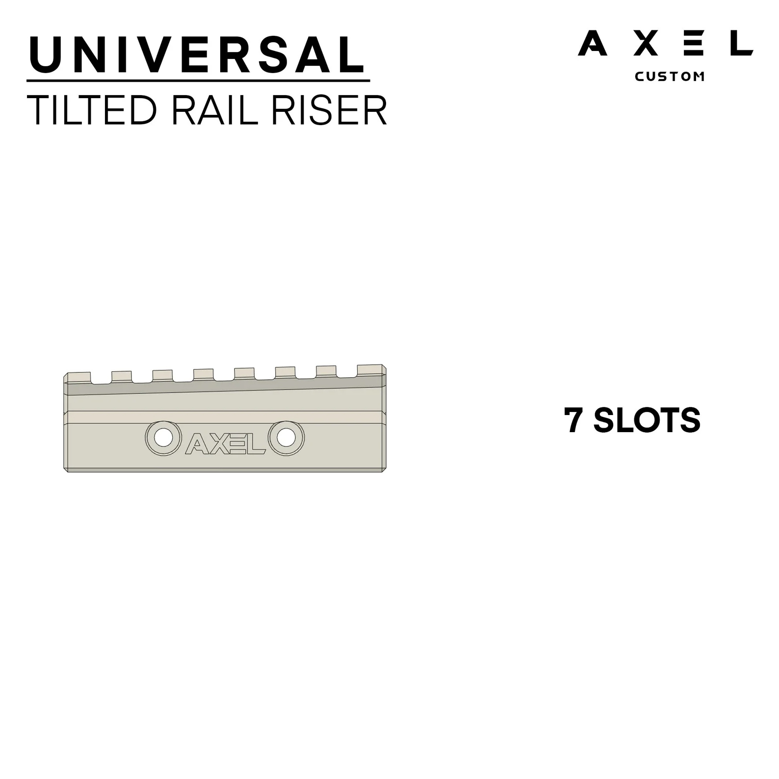 Zaurko Blasters - Universal Tilted / Angled Rail Raiser