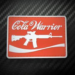 Rubber Patch - Cola Warrior - Black-Tactical.com