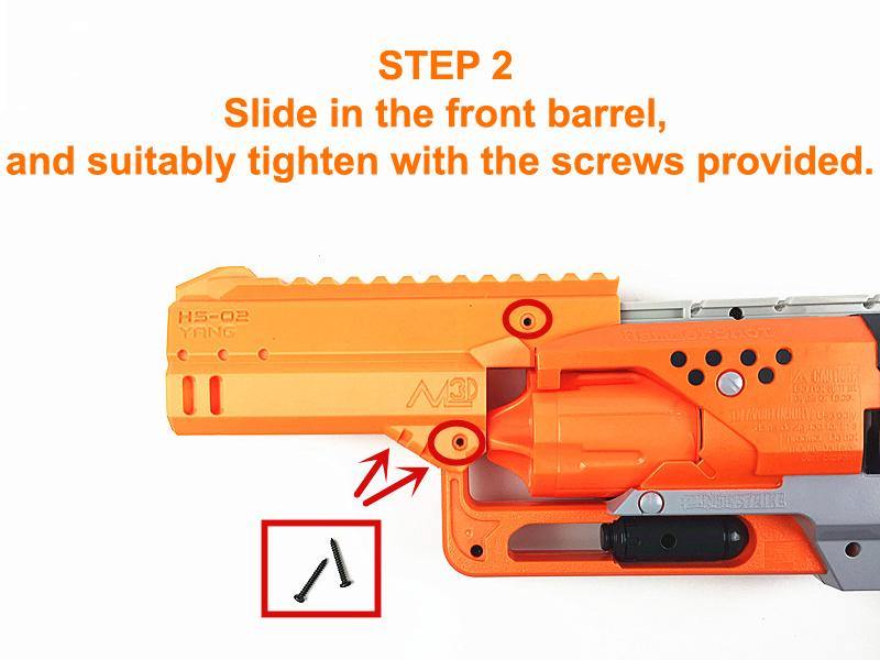Front Barrel Kit for NERF ZS Hammershot 2