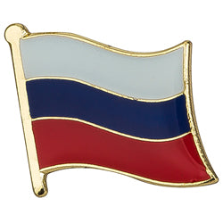 Collar Lapel Pin - Country Flag Russia
