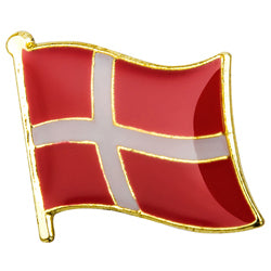 Collar Lapel Pin - Country Flag Denmark