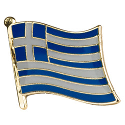 Collar Lapel Pin - Country Flag Greece