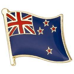 Collar Lapel Pin - Country Flag New Zealand - Black-Tactical.com