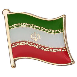 Collar Lapel Pin - Country Flag Iran