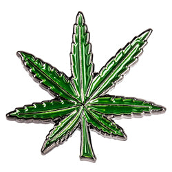 Collar Lapel Pin - Green Leaf