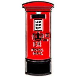 Collar Lapel Pin - UK Royal Mail Postbox - Black-Tactical.com