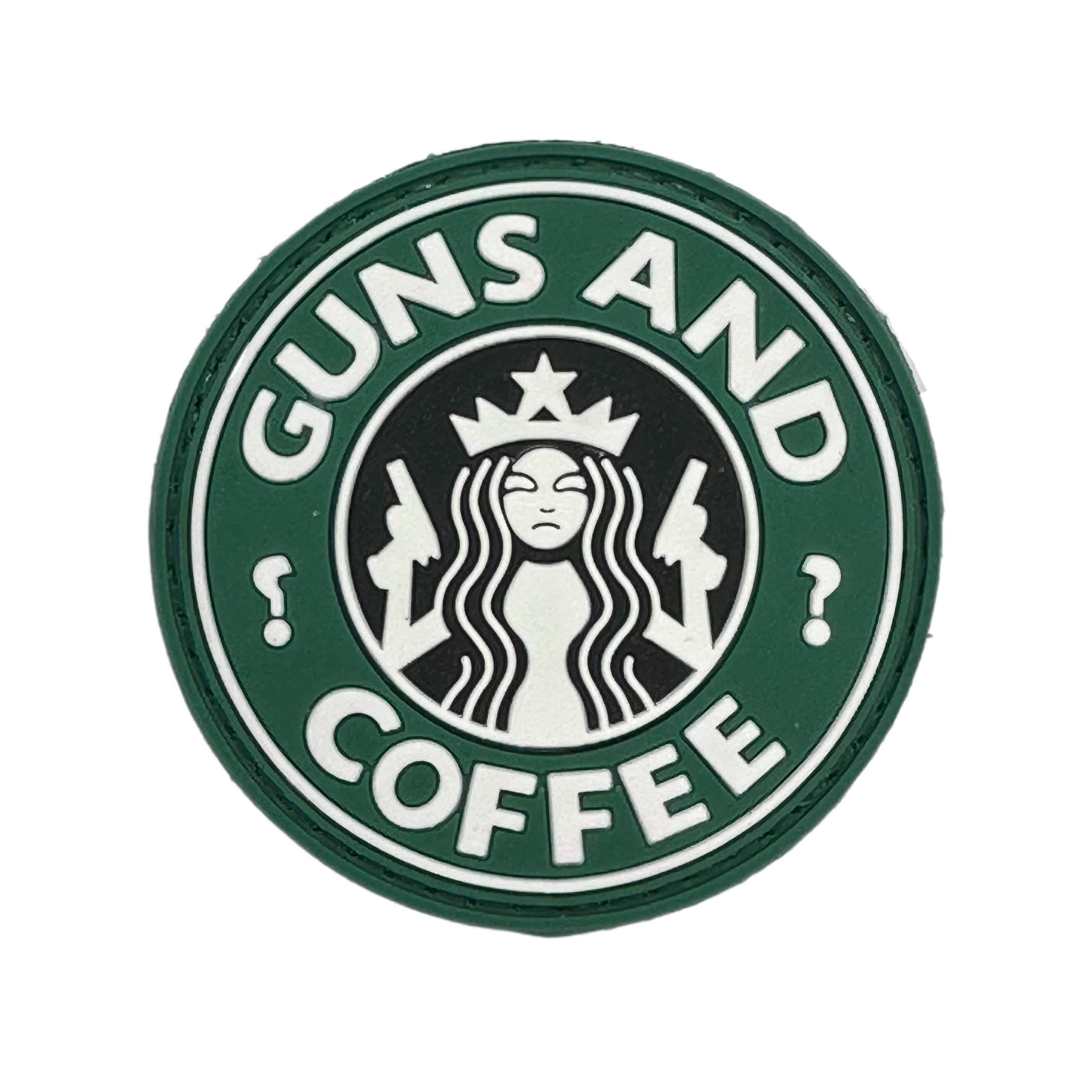 Rubber Patch - Guns & Coffee