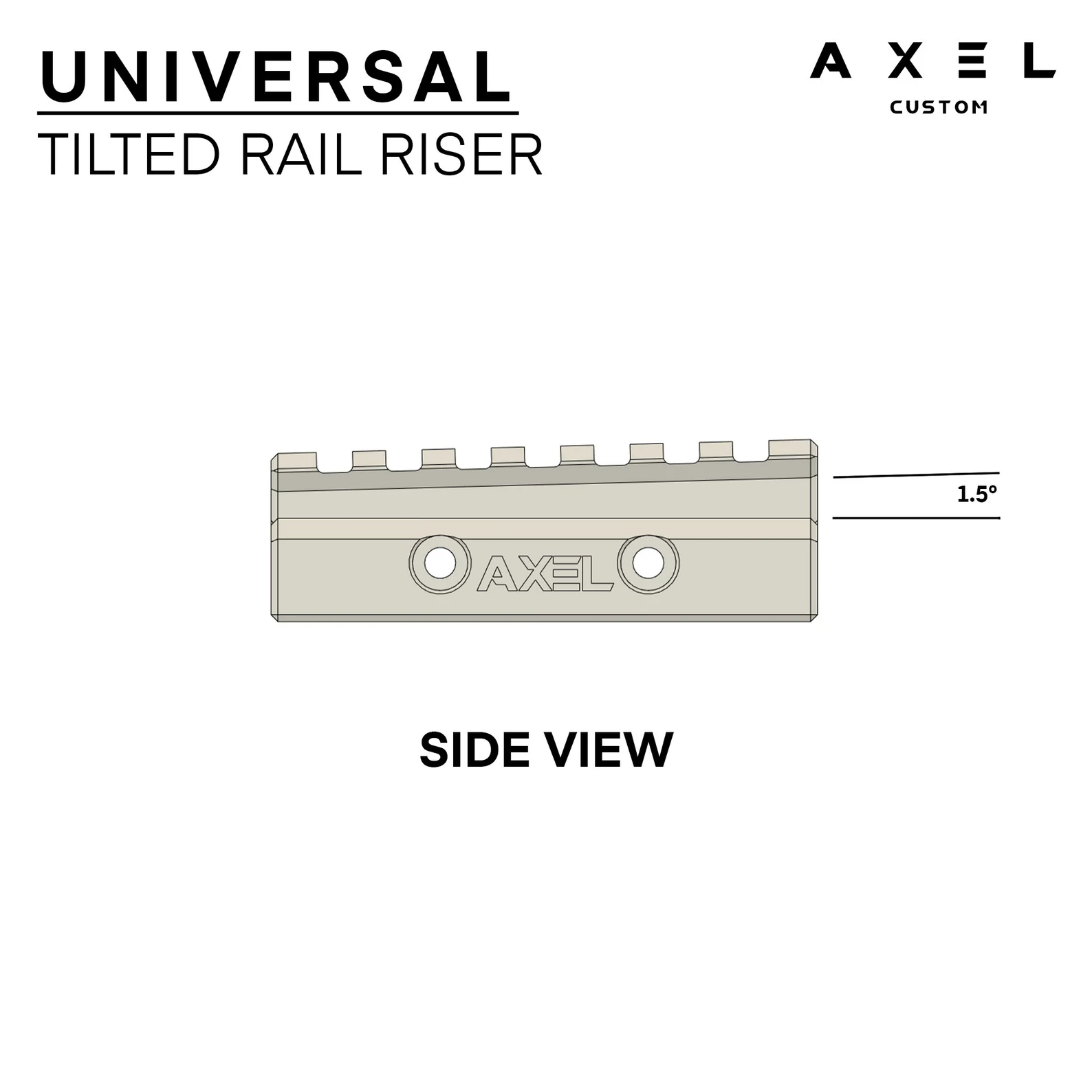 Zaurko Blasters - Universal Tilted / Angled Rail Raiser