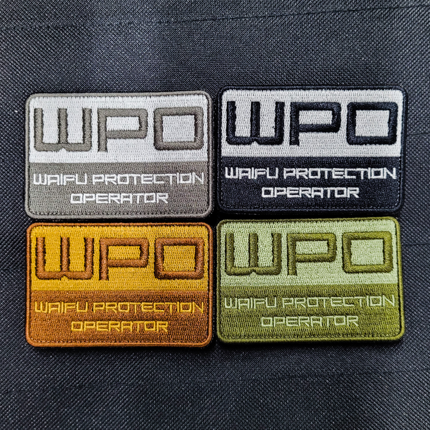 Embroidery Patch - Waifu Protection Operator - Idol Tactical Series