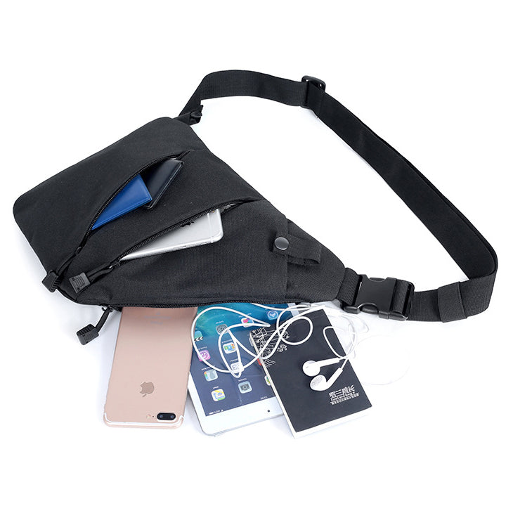 Black Stealth - Chest Concealed Sling Bag (ZJ099)